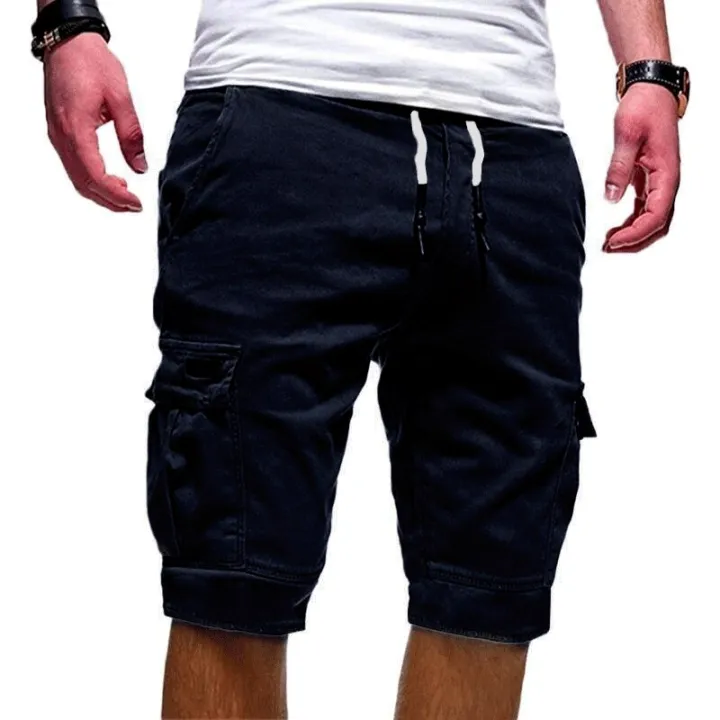 MCSORLEY%202022%20Summer%20Men's%20Casual%20Multi-pocket%20Five-point%20Joggers%20Pants%20Male%20Outdoor%20Running%20Sports%20Cargao%20Shorts%20Hot%20Breeches%20-%20Image%205