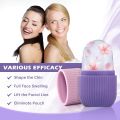 Ice Roller for Face and Eye, Upgrated Ice Face Roller,Facial Beauty Ice Roller Skin Care Tools, Ice Facial Cube, Gua Sha Face Massage, Silicone Ice Mold for Face Beauty (Purple). 