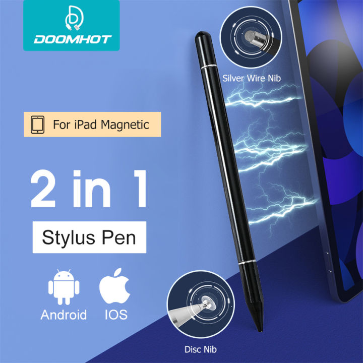 DoomHot Universal Stylus Pens 2 in 1 Capacitive Pen Touch Screen Pen Passive Magnetic Stylus Pen Stylus Drawing Pen