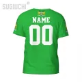 Custom Name Number Sierra Leone Flag Emblem 3D T-shirts For Men Women Tees jersey team Clothes Soccer Football Fans Gift T shirt. 