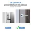 Smart Door Lock, Fingerprint Door Lock with Tuya APP WiFi Control.