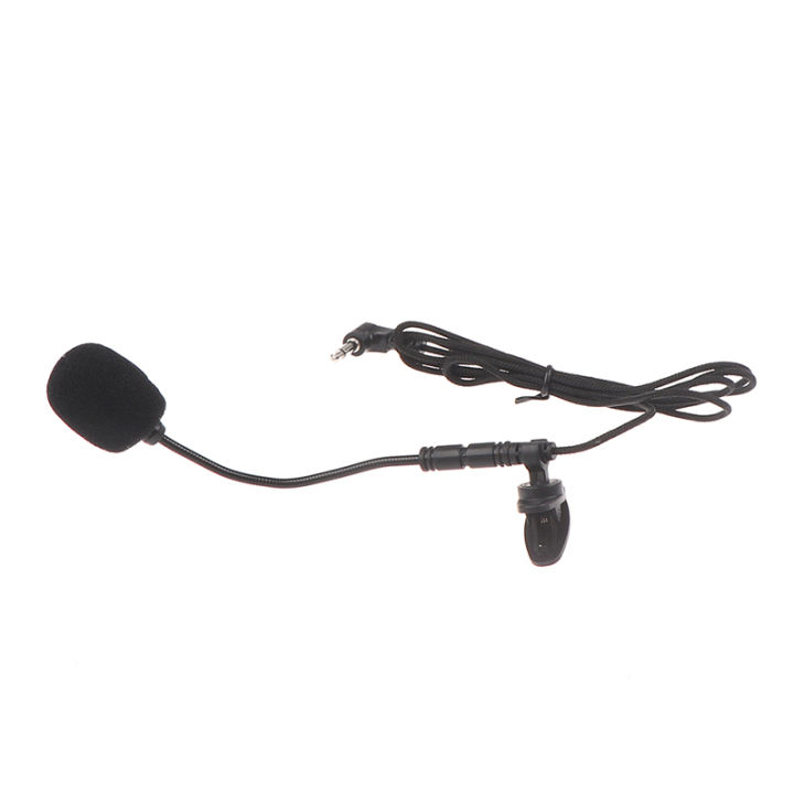 3.5mm Mono Plug Clip on Lavalier Lapel Mic Microphone for Amplifier