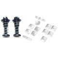 2 Pcs Hood Catch Spring Safety 2048800127 with Inner Door Armrest Window Switch Button Trim Cover Sticker.