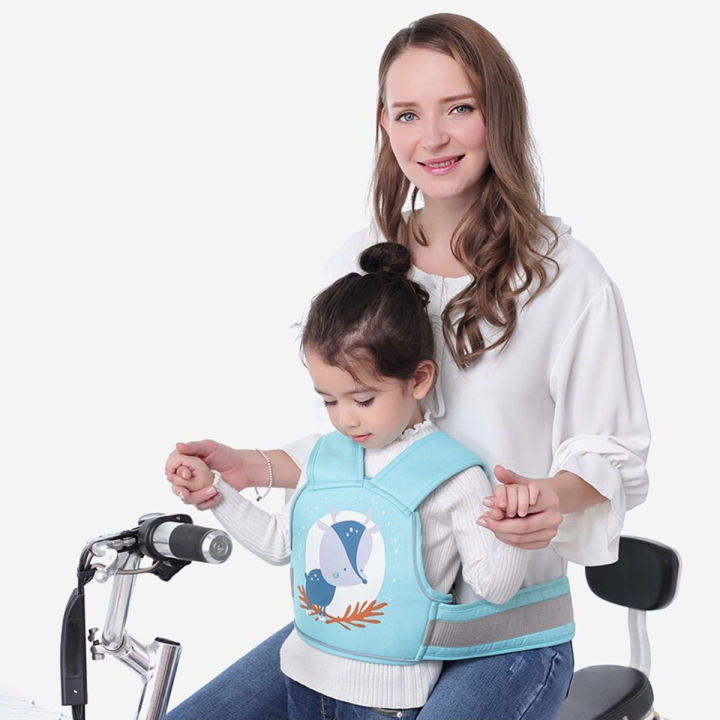 Bike Safety Belts SuperMan Blue for 1-10 Years Old Baby