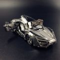 Model 3D Puzzle Metal Model Kit Hypersport Racing Car Assembly Model DIY 3D Cut Model Puzzle Toys for Adult. 