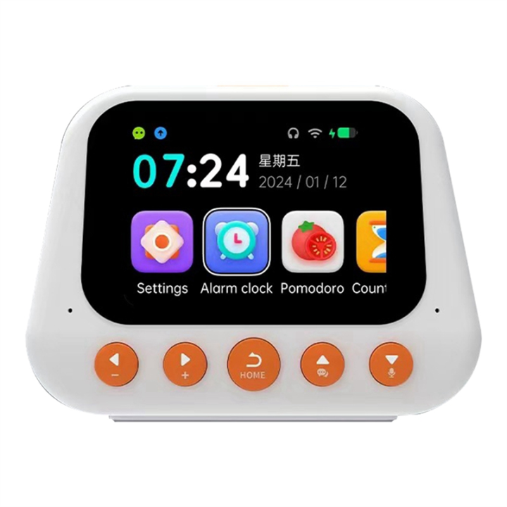 Children'S AI Intelligent Alarm Clock Multifunctional Voice Dialogue Machine Time Management Self-Disciplined Clock B