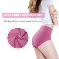 Women Underwear High Waist Cotton Panties Full Coverage Ladies Briefs- 1Pcs - Panty.