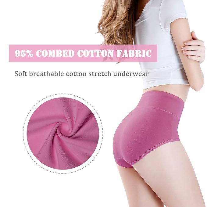 Women%20Underwear%20High%20Waist%20Cotton%20Panties%20Full%20Coverage%20Ladies%20Briefs-%201Pcs%20-%20Panty%20-%20Image%202