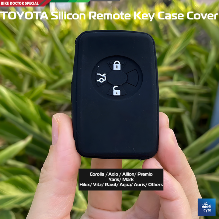 Toyota Silicone Remote Key Case Cover for 3 Button Car Models Corolla ...