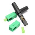Practical product 10pcs Ftth Embedded Quick Connector SC/APC Green Plastic Fiber Optic Connector. 