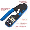 Rj45 Tool Network Crimper Cable Stripping Plier Stripper for Rj45 Cat6 Cat5E Cat5 Rj11 Rj12 Connector. 
