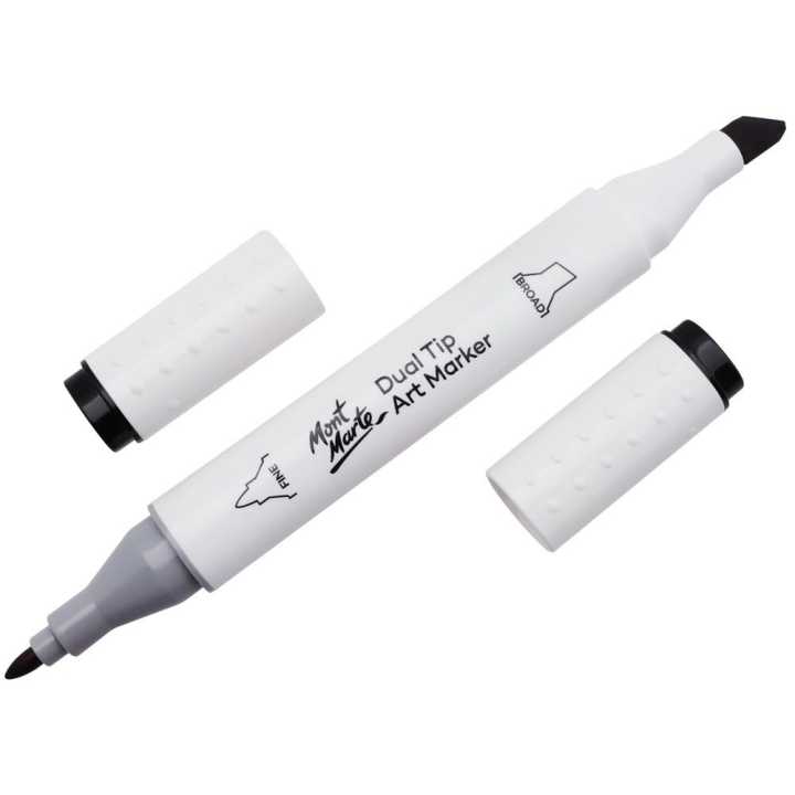 Mont Marte Dual Tip Art Marker - Black GY8