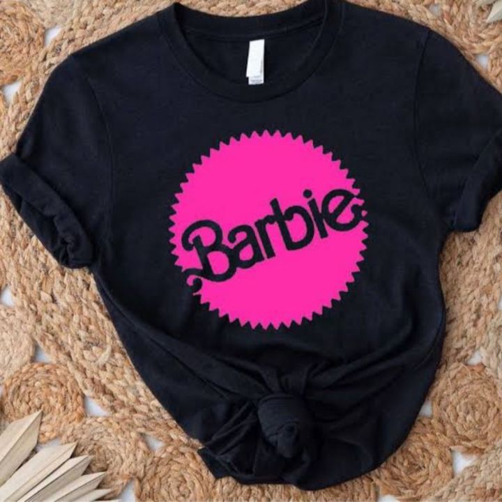 Half%20Sleeve%20Chinese%20Microfibre%20Barbie%20printed%20Tshirts%20for%20Women%20-%20Image%202