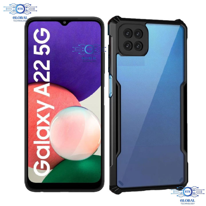 For Samsung Galaxy A22 5G Transparent Back Case Xundd Hard Phone Cover Case - Camera - Phone Back Cover