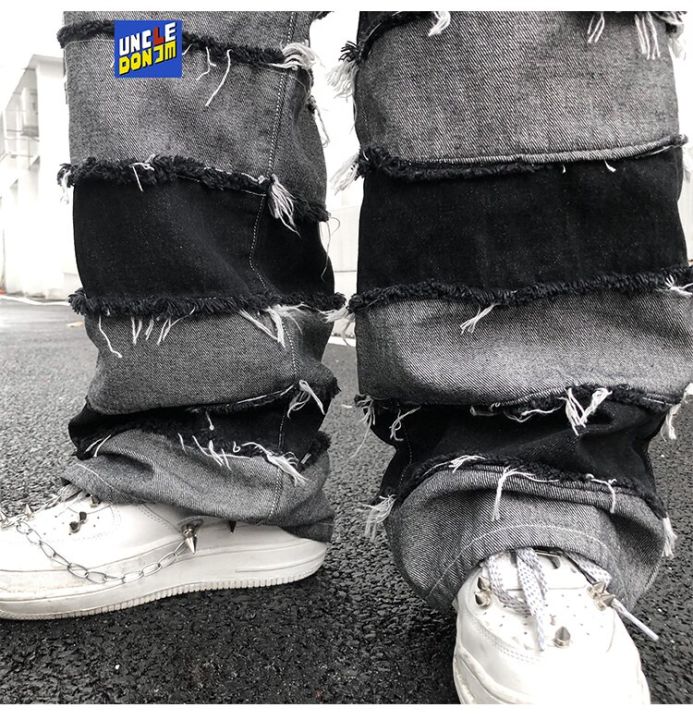 Tassel%20Pants%20Men's%20Fashion%20Brand%20Pendant%20Wide%20Leg%20Hip%20Hop%20Lazy%20Wind%20Jeans%20Couple's%20Pants%20Loose%20Jeans%20Men%20-%20Image%205