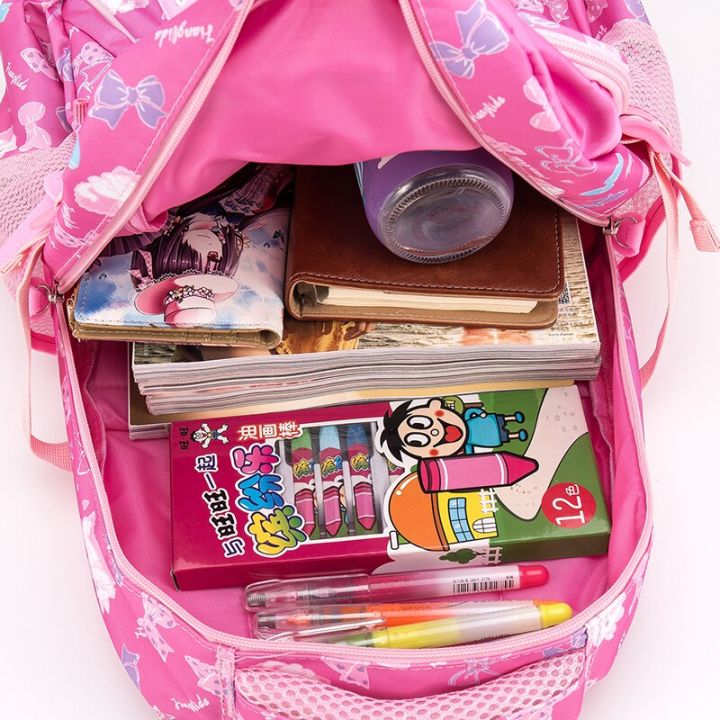 3Pcs%20Per%20Set%20Pink%20Bow%20Print%20Girl%20School%20Backpack%20Large%20Capacity%20Nylon%20Waterproof%20School%20Bags%20for%20Girl%20Lovely%20Girl%20Shoulder%20Bag-Pink%203310%20-%20Image%205
