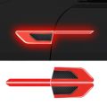 2Pcs Car Reflective Safety Warning Bumper Reflective Strips Anti-Collision Car Stickers. 