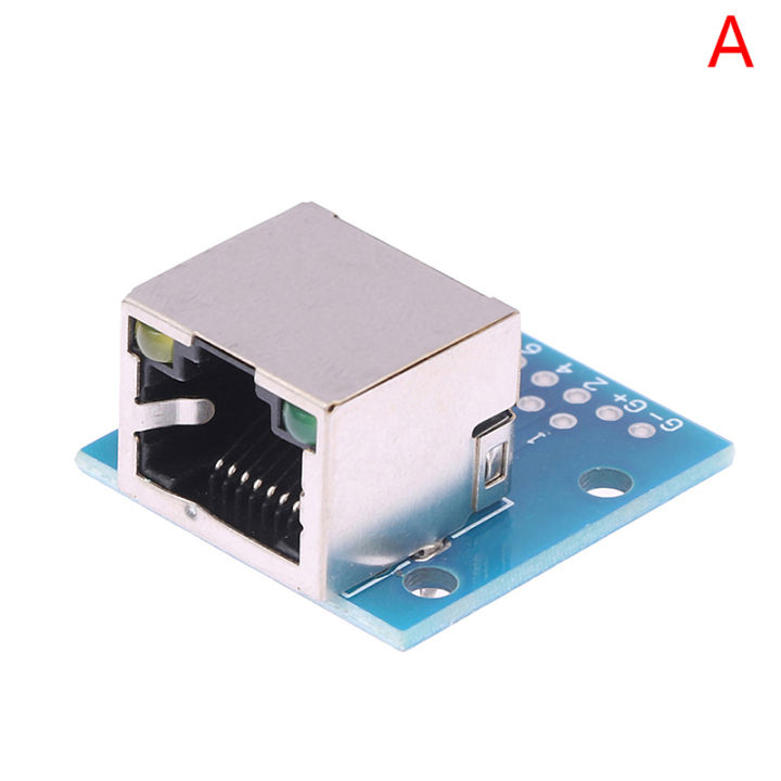 RJ45 Network Port Adapter Test Board Horizontal 8p Crystal Head Female Socket Circuit Board with Light Eatop