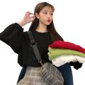 2023 New Autumn Korean Style Loose ins Preppy Style Lantern Sleeve Thin Long Sleeve T T-shirt Women's Student Shirt Fashion. 
