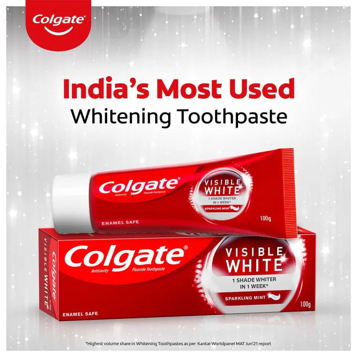 Colgate Visible White Toothpaste 120 gm | Daraz.com.bd
