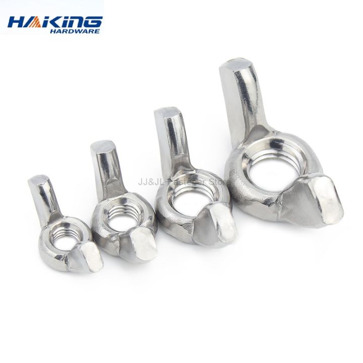 5/10/20pcs%20Butterfly%20Wing%20Nuts%20M3%20M4%20M5%20M6%20M8%20M10%20M12%20Stainless%20Steel%20Wing%20Nuts%20Zinc%20Plated%20Hand%20Tighten%20Nut%20DIN315%20-%20Image%204