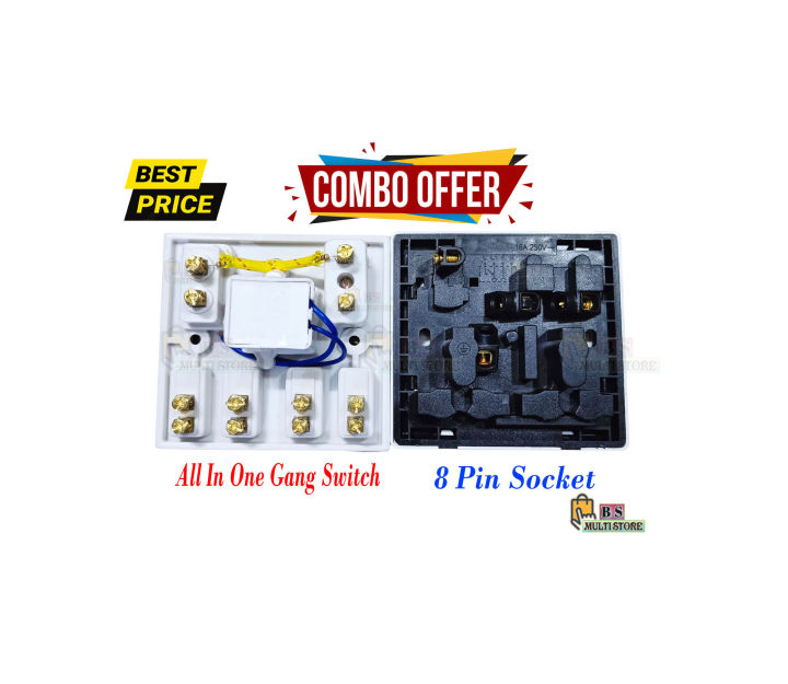 8%20Pin%20Multi%20Gang%20Socket%20&%205%20In%201%20AC%20250V%206A%20Combine%204%20Pcs%20Gang%20Switch%20Fan%20Dimmer%20Regulator%202%20Pin%20Socket%20LED%20Indicator%20and%20Fuse%20Full%20Room%20Cover%20-%20Image%203