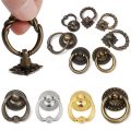 with Screws Single Hole Pulls Handles for Wood Case Hardware Doll House Dresser Knobs Cabinet Knobs Ring Handles Drawer Pull Furniture Handles.