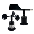 30M/S Black Wind Speed Direction Sensor Polycarbonate Wind Speed Direction Sensor Weather Station Outdoor 3 Cup Anemometers Sensor Output 0-5V.