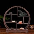 Home Carving Crafts Rack Antique Display Rack Flower Pot Rack Desk Decoration. 