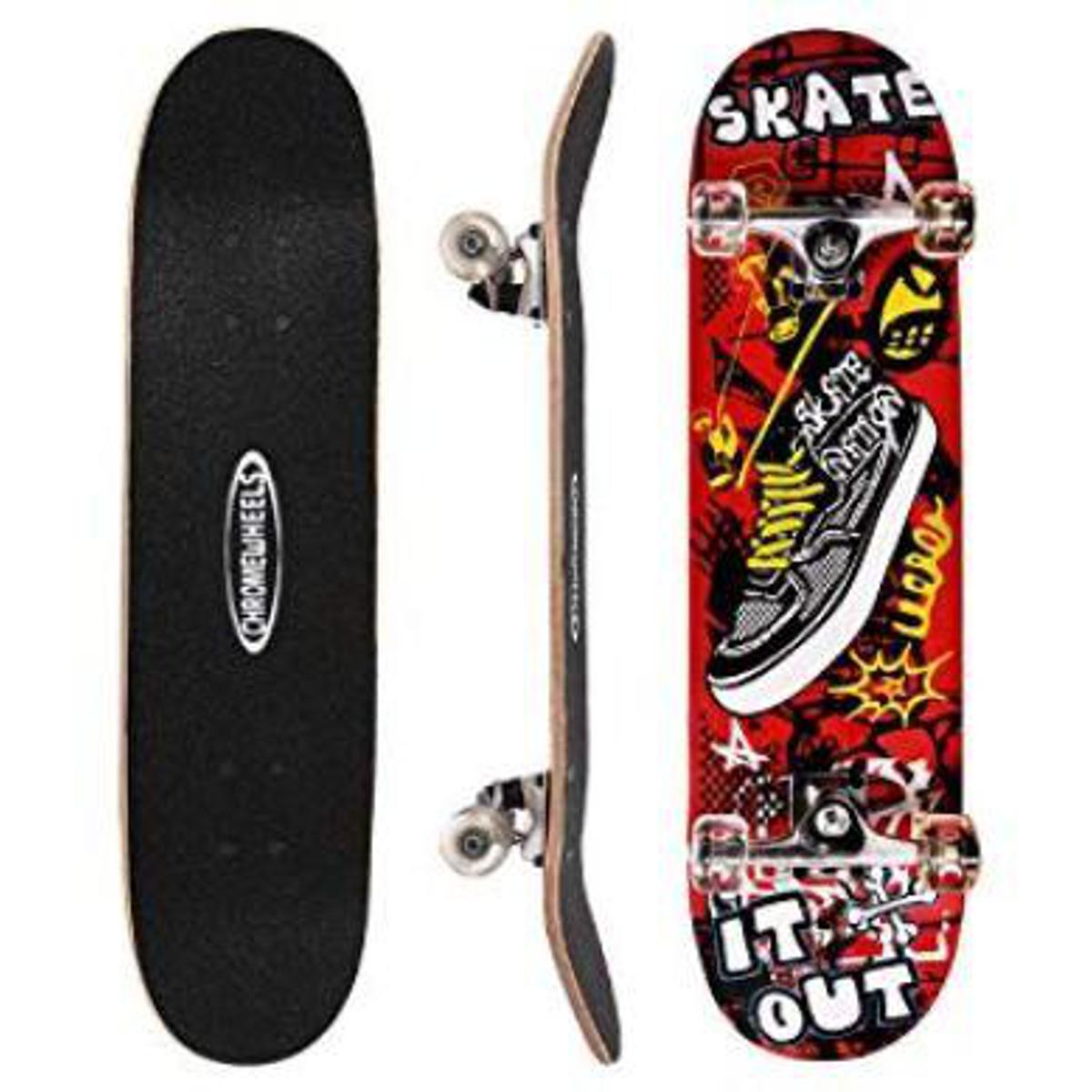 Skate Board - Medium - Multi-Color - Skate With Style On The Medium-Sized Skate Board - Featuring A Vibrant Multi-Color Design