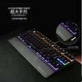 87 keys e-sports gaming luminous keyboard USB wired blue axis Internet café gaming keyboard K28 mechanical keyboard. 