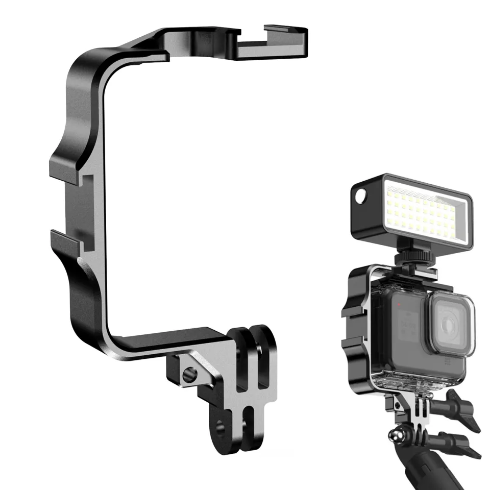 Camera Fill Light Diving Light Metal Frame with Cold Shoe Mount