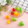 10pcs Mini Simulation Fruit Vegetables Toy Kids Pretend Play Dollhouse Accessory. 