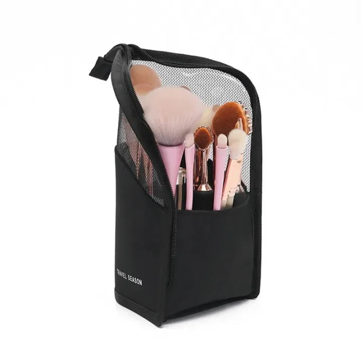 Makeup%20Brush%20Case%20Makeup%20Brush%20Holder%20Travel%20Waterproof%20Cosmetic%20Bag%20Stand-up%20Foldable%20Makeup%20Cup%20with%20Zipper%20(Black%20+%20Pink)%20Vnce%20Lncei%20-%20Image%207