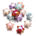 St.kunkka 4pcs/Set 18.7x19.5mm Fantasy Color Star Shaped Bead Acrylic Loose Spacer Beads For DIY Jewelry Making. 