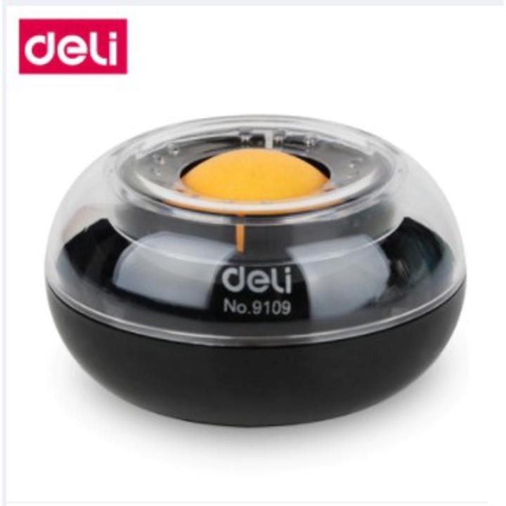 Deli 9109 Wet Hand Apparatus cute finger wetted tool for office financial analyst file arrange supply round ball desk paper mate