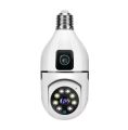 Dual Lens Bulb V380 PRO WIFI IP Camera Night Vision Two-way Voice Home WIFI IP Security Camera. 