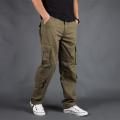 New Men Cargo Pants Mens Loose  Tactical Pants Multi-pocket Trousers Pantalon Homme Big Size 42 Male  Overalls. 