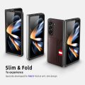 Anti-scratch Card Holder Leather Case for Samsung Galaxy Z Fold5 Fold 5 4 Fold4 Fold3 Fold2 Fold 3 2 Business Phone Bag Funda Alien Alien.