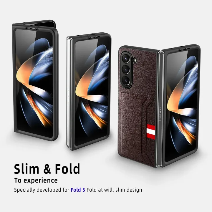 Anti-scratch%20Card%20Holder%20Leather%20Case%20for%20Samsung%20Galaxy%20Z%20Fold5%20Fold%205%204%20Fold4%20Fold3%20Fold2%20Fold%203%202%20Business%20Phone%20Bag%20Funda%20Alien%20Alien%20-%20Image%203