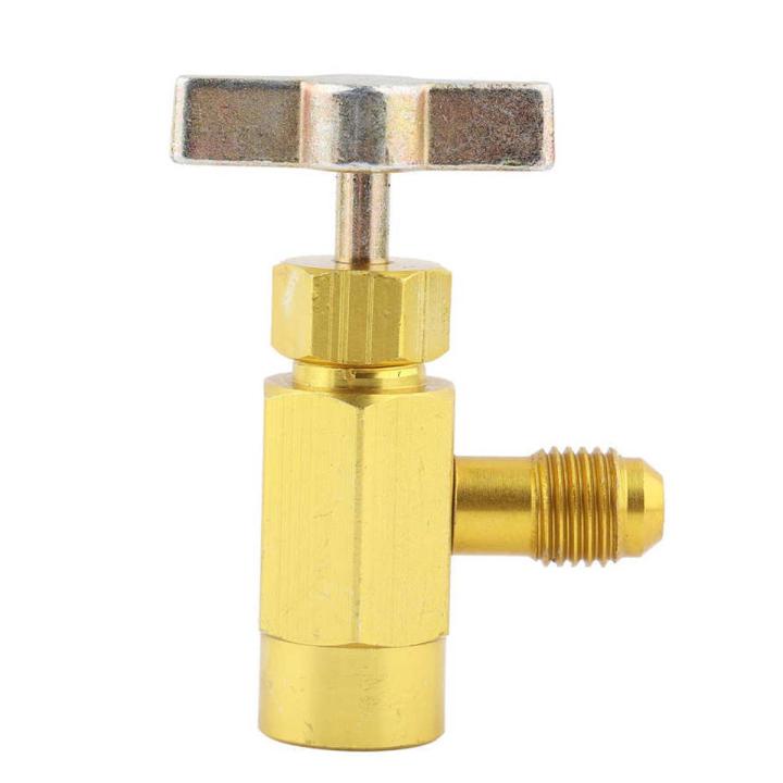 Garage Equipment Bottle Opener Valve Tool High Accuracy 1/4 SAE Thread for Refrigerant Bottles 1/2ACME TT1214