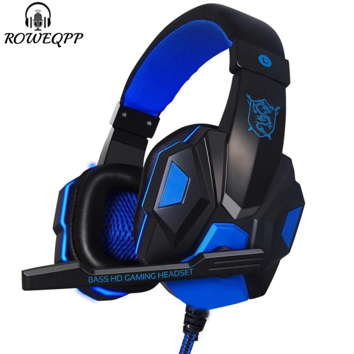 ROWEQPP Wired Gaming Headset Headphone for PS4 Xbox One Nintend Switch iPad PC