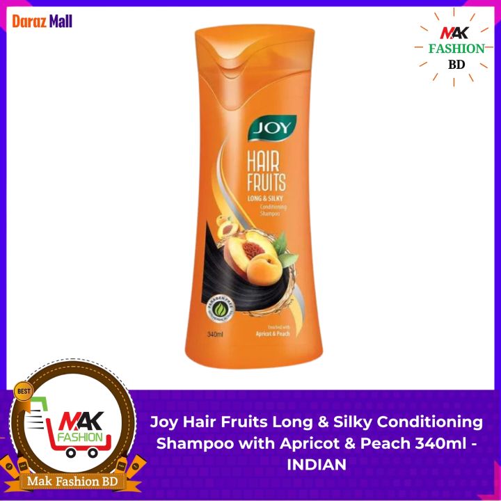 Joy Hair Fruits Long & Silky Conditioning Shampoo with Apricot & Peach 340ml
