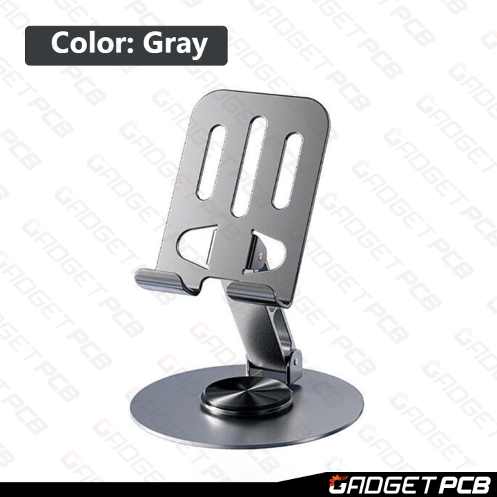 Aluminium Alloy 360° Rotating Folding Adjustable Phone Stand - Metal Holder for iPad, Tablet, Mobile