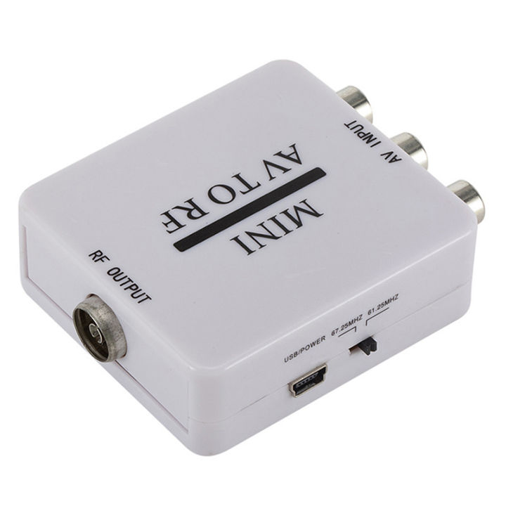 RCA/Composite%20A/V%20To%20RF/Coax/Coaxial%20Converter%20RF%20Modulator%20AV%202%20COAX%20Adapter%20-%20Image%202