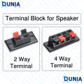 Speaker Terminal Connector 2 Way 4 Way Audio Wire Input Terminal Block for Speakers Sound Box System. 