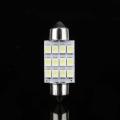 White LED Car Bulb 31mm Festoon 12 SMD Dome Map Interior Light Lamp DE3175. 