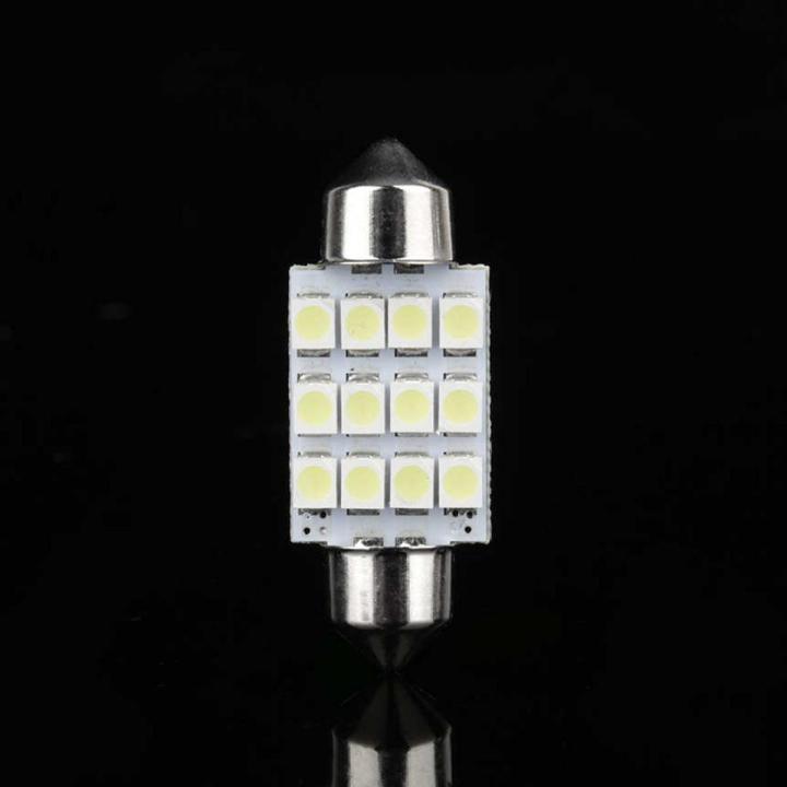 2 Ampoules LED Festoon 5W 6000K - Blanc Froid - Pour Plafonnier/Dôme Intérieur - 31 Mm