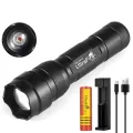 UltraFire 502B IR Zoomable Night Vision 850nm/940nm Tactical Hunting LED Flashlight Infrared Radiation 18650 Torch Light. 