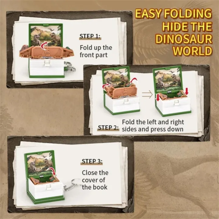 3D%20Folding%20Book%20Keychain%20Fold%20Book%20Popup%20Dinosaur%20Astronaut%20World%20Keyring%20For%20Kid%20Children%20Toy%20Dinosaur%20Party%20Gift%20-%20Image%204